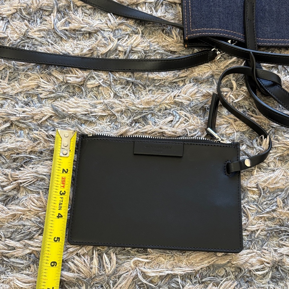 Givenchy Star Denim Leather Tote, Leather Handles, Removable Strap + Zip Pouch - Picture 14 of 15